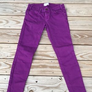 Current/Elliot purple skinny jeans. Size 27